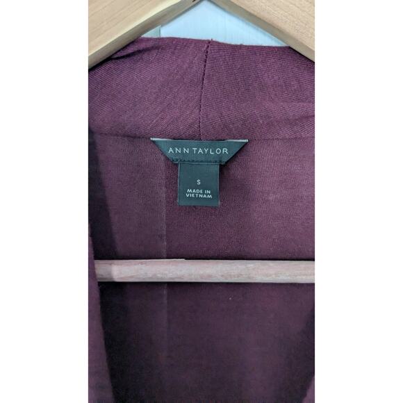 Ann Taylor Shawl Collar Wrap Top - Picture 3 of 6